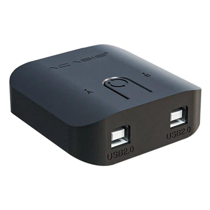 

ACASIS USB3.0 Computer Printer Office Sharer 2-Port KVM Switch Converter 2-In-1-Out Switch