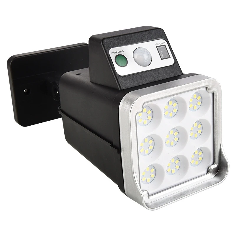 

Smart Garden Lamp Pir Waterproof With Remote Controller Dummy Camera 3 Lighting Modes For Outdoor Outdoor Wall Light 3.7v Abs