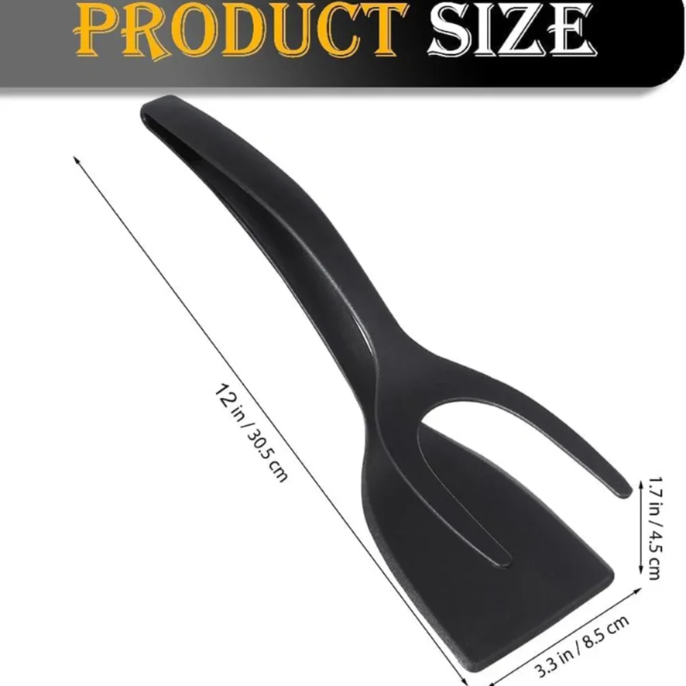 2 в 1 лопаточный зажим силиконовый захват откидные щипцы шпатель для яичного