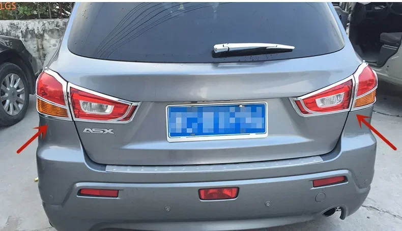 Для Mitsubishi ASX 2013-2019 ABS Chrome перед фарами задний фонарь декоративная рамка защита от