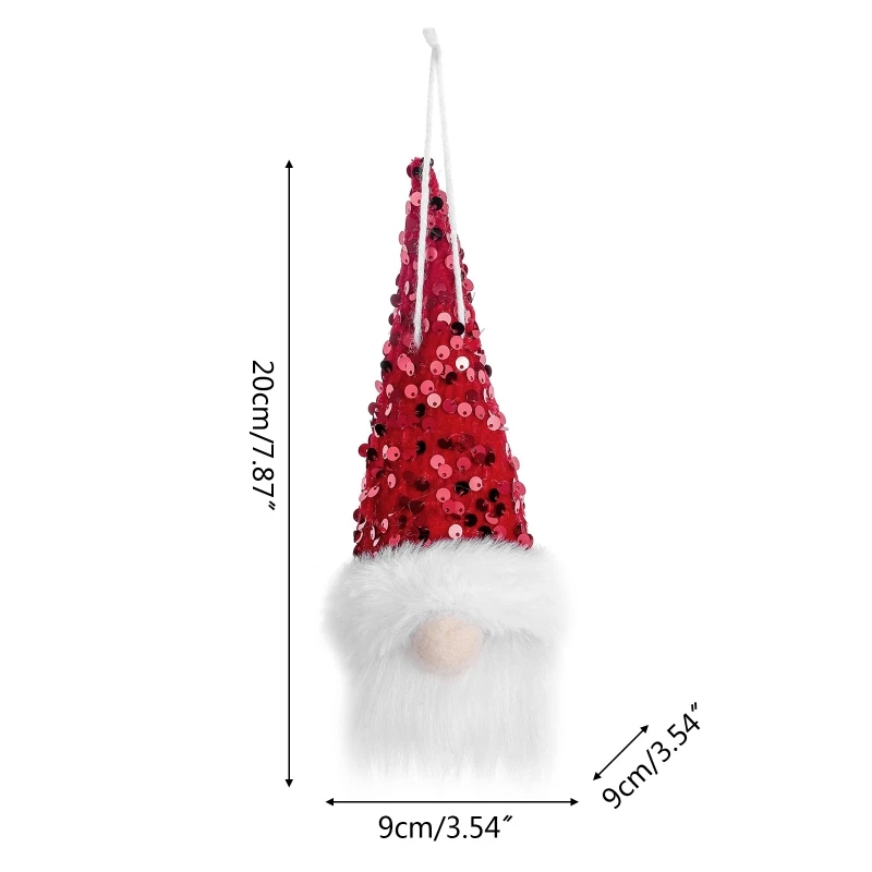Рождественский подвесной гном плюшевый аксессуар для куклы рождественского
