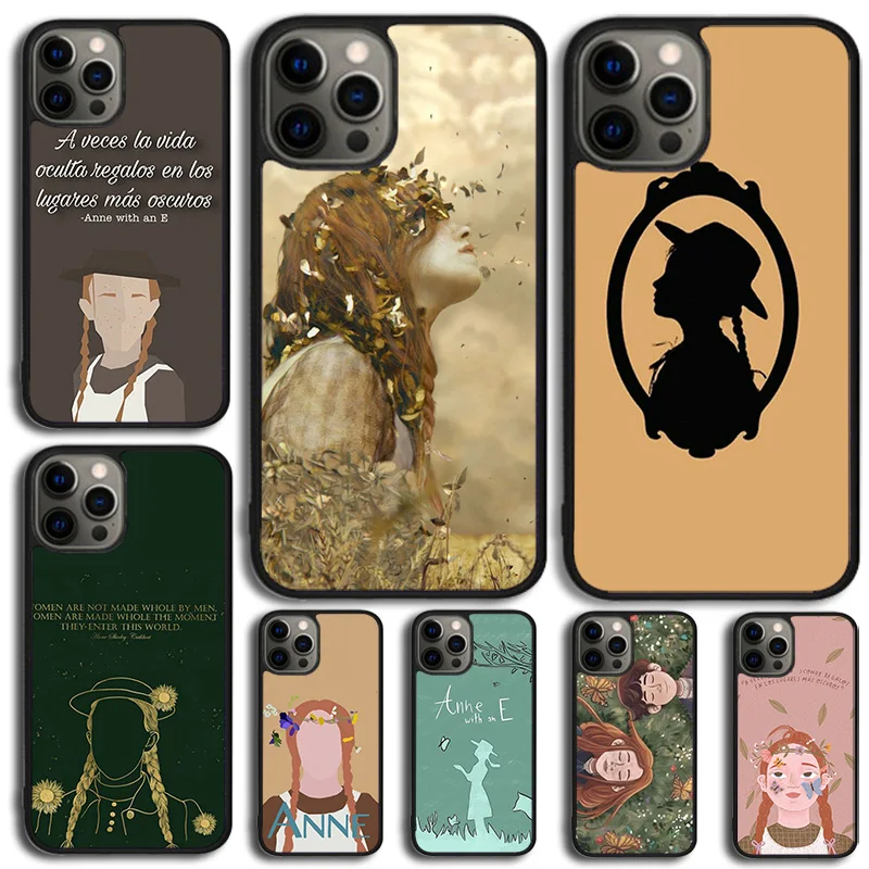 Anne with an E Phone Case For iPhone 14 15 16 13 12 Mini Max Cover Apple 11 Pro 6 8 7 Plus SE2020 Coque