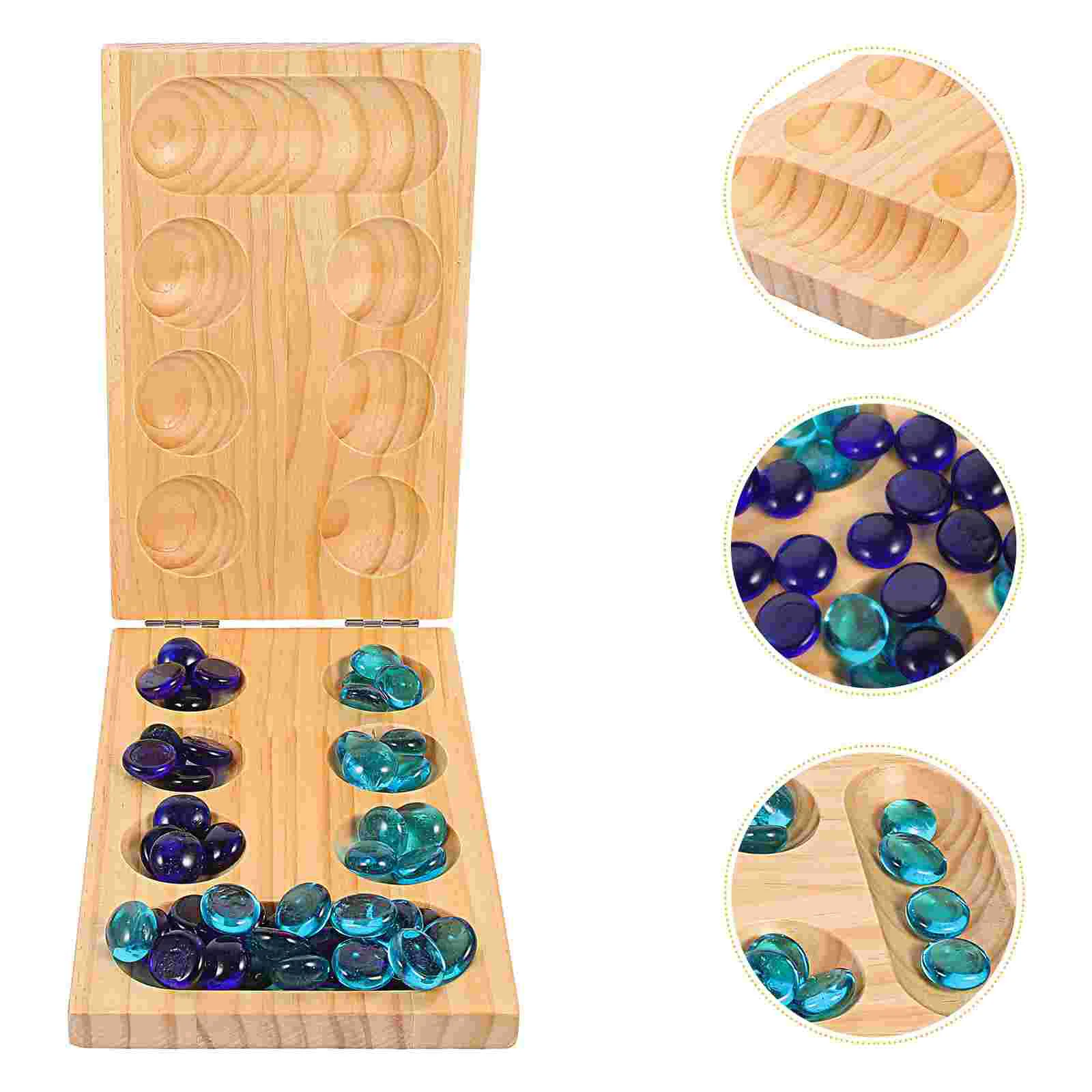 Mancala портативная детская игрушка Mancale шахматы с драгоценными камнями складная