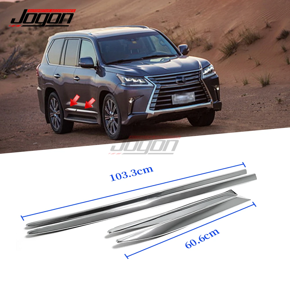 JOGON 4 шт. ABS Chrome Lexus LX 570 2016 2017 2018 2019 2020 2021 Защитная накладка на боковую дверь