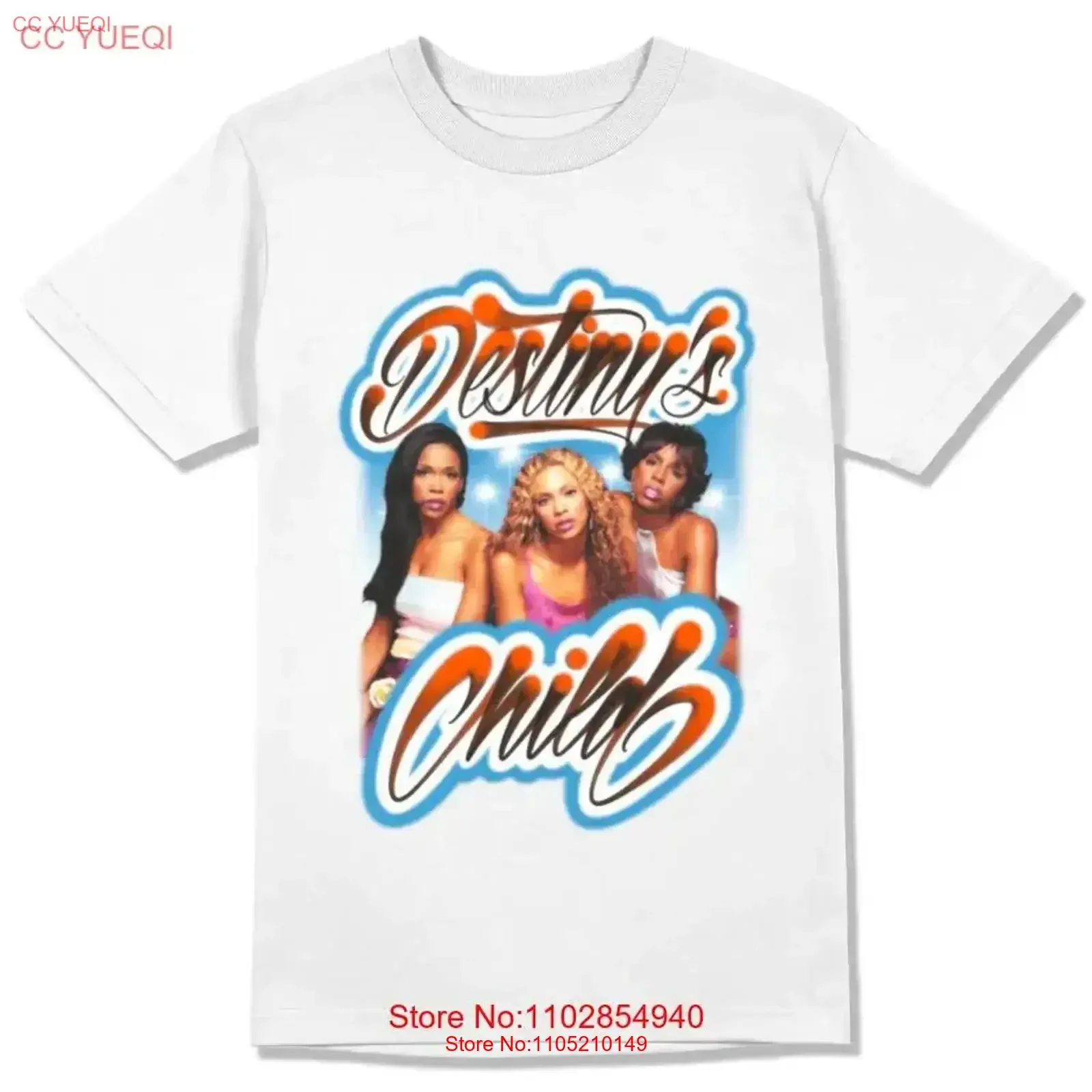 Фото DESTINYS CHILD Band Хлопковая футболка Мужская все размеры от S до 5XL K2024 винтажный стираный топ для повседневной носки с графическим рисунком Растянутая мода №1