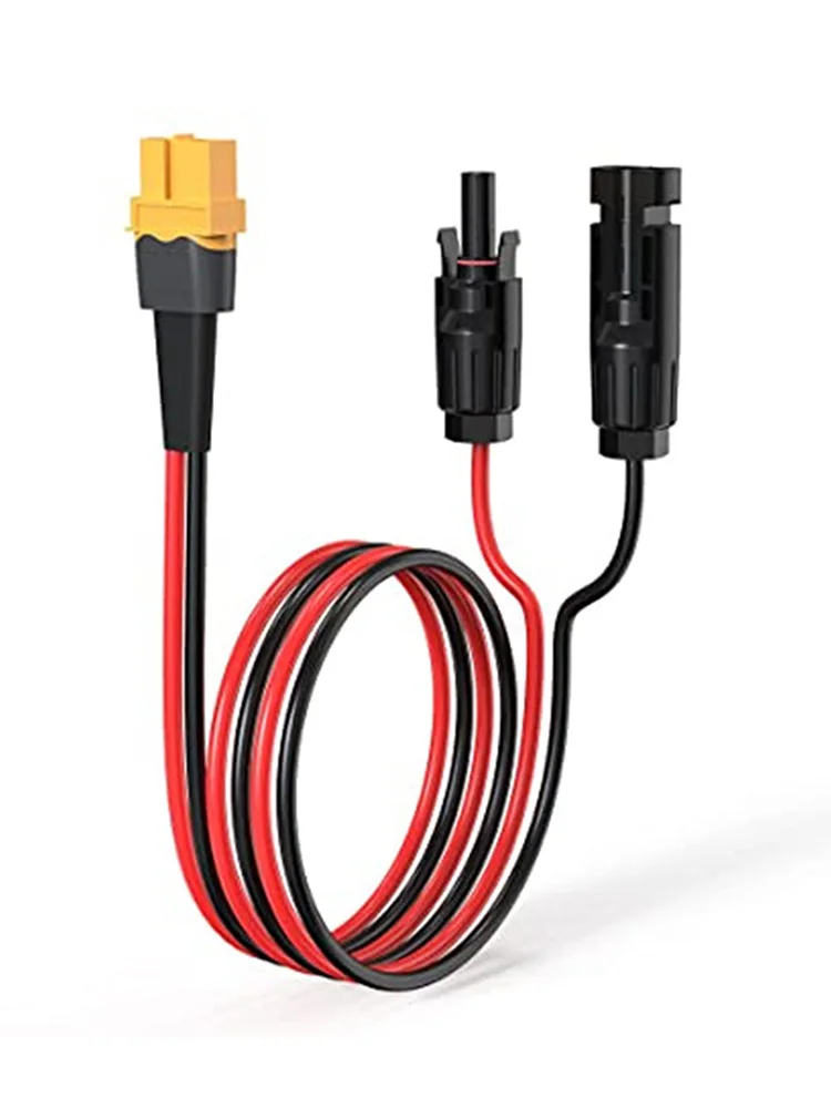 

1M Solar Panel Connection Cable 12AWG XT60 Pure Copper Red And Black Wire Solar Plug Connection Cable Charging Cable