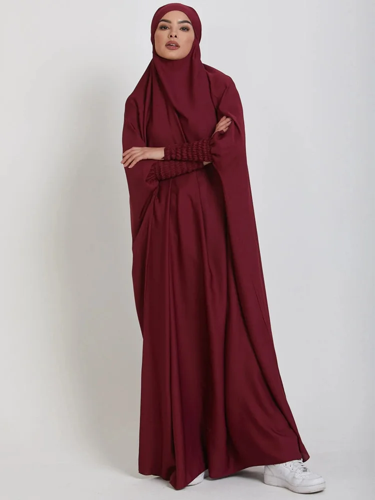 Prayer Clothes Women Islamic Clothing Jilbabs Butterfly Abaya Dubai Saudi Muslim Dress Ramadan Eid Jilbeb Modest Outfits Turk
