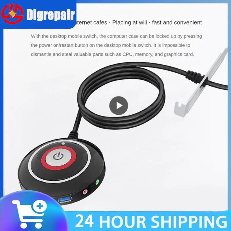 

Material Abs Internet Bar Anti-theft Power-on Restart Line Place As You Wish Audio Interface The Bottom With Adhesive Adapter