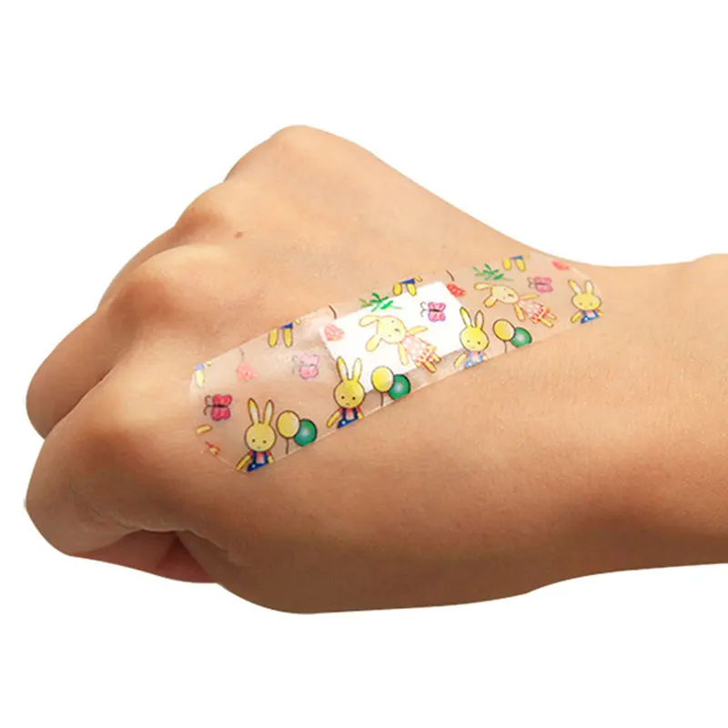 

Useful 100pcs Waterproof Breathable Cute Cartoon Band Aid Hemostasis Adhesive Bandages First Aid Emergency Kit For Kids Children