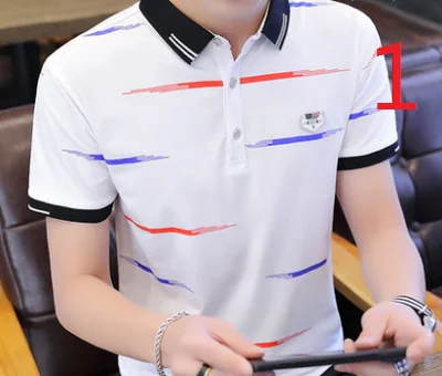 

Cotton t-shirt men's short-sleeved Korean trend of self-cultivation wild t-shirt men's round neck tide
