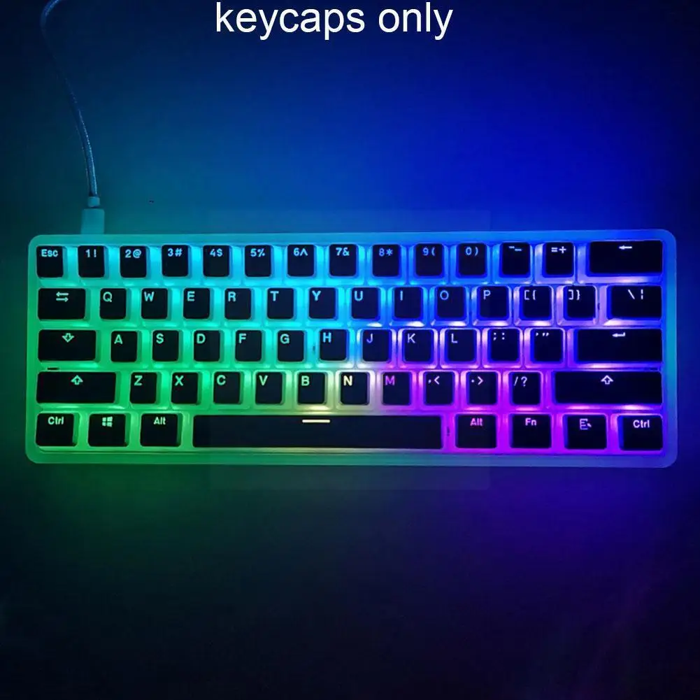 

Pudding Caps - Double Shot Pbt Cap Set With Translucent Layer, For Mechanical Boards, Full 108 Set, Black M6v0