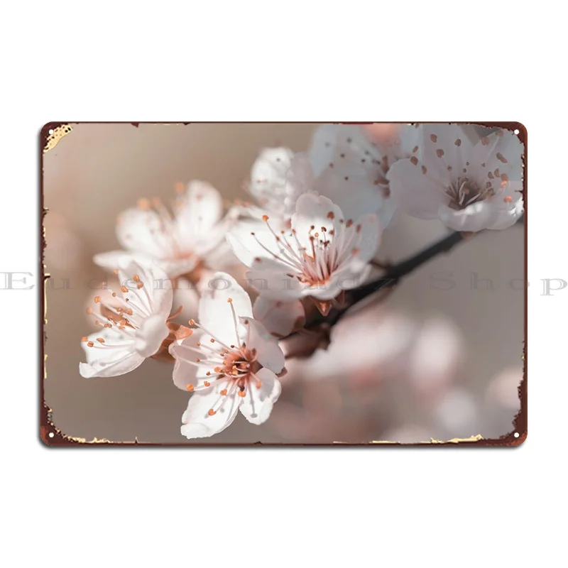 

Металлический плакат в виде цветущего вишни