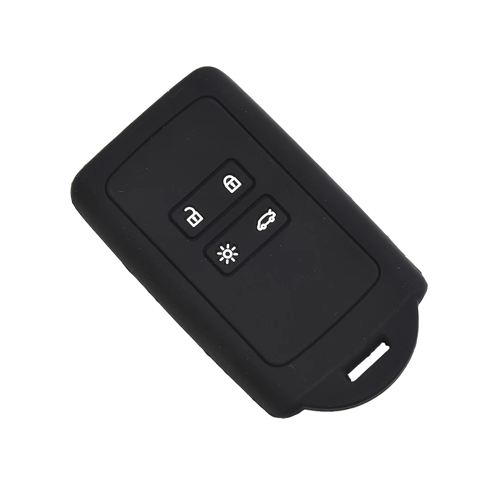 

Silicone Key Case 1PC Black Car Accessories Fob Cover Key Case No Distortion No Fade Remote Control Parts Car Truck High Quality