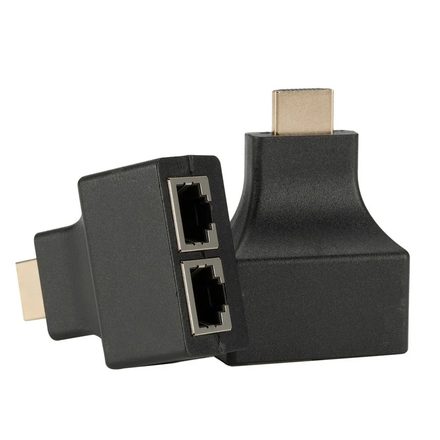 GRWIBEOU 1 пара 1080P HDMI-совместимый двойной RJ45 CAT5E CAT6 UTP LAN Ethernet HD удлинитель