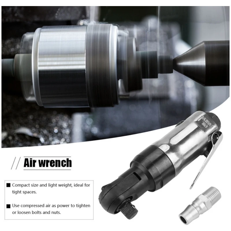 1/4 Ratchet Pneumatic Wrench 90 Degree Large Torque Small Ai