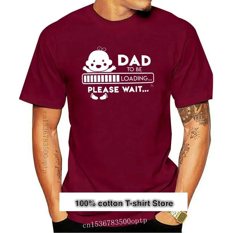 

Camiseta para hombre Dad To Be Loading, Please Wait, novedad, 1