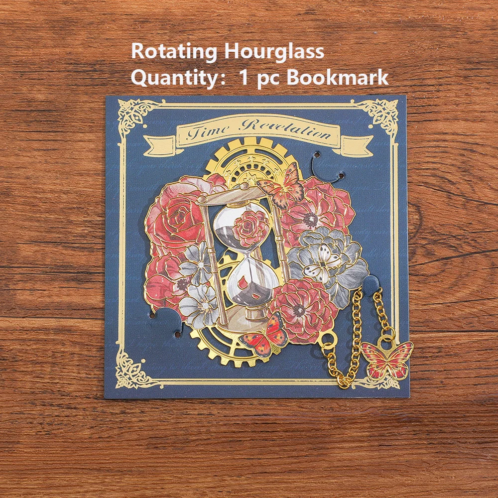 

Металлическая закладка с часами Imoda