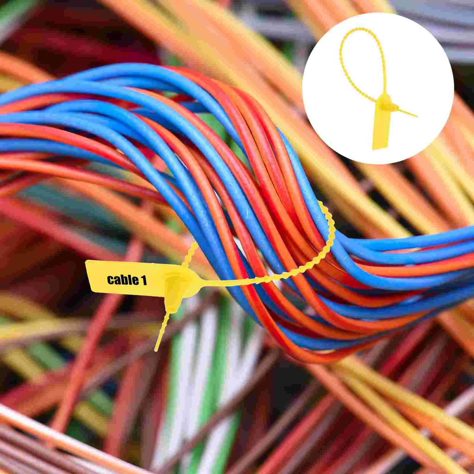 100 шт. транспортировочная этикетка на молнии протираемые бирки стяжки для