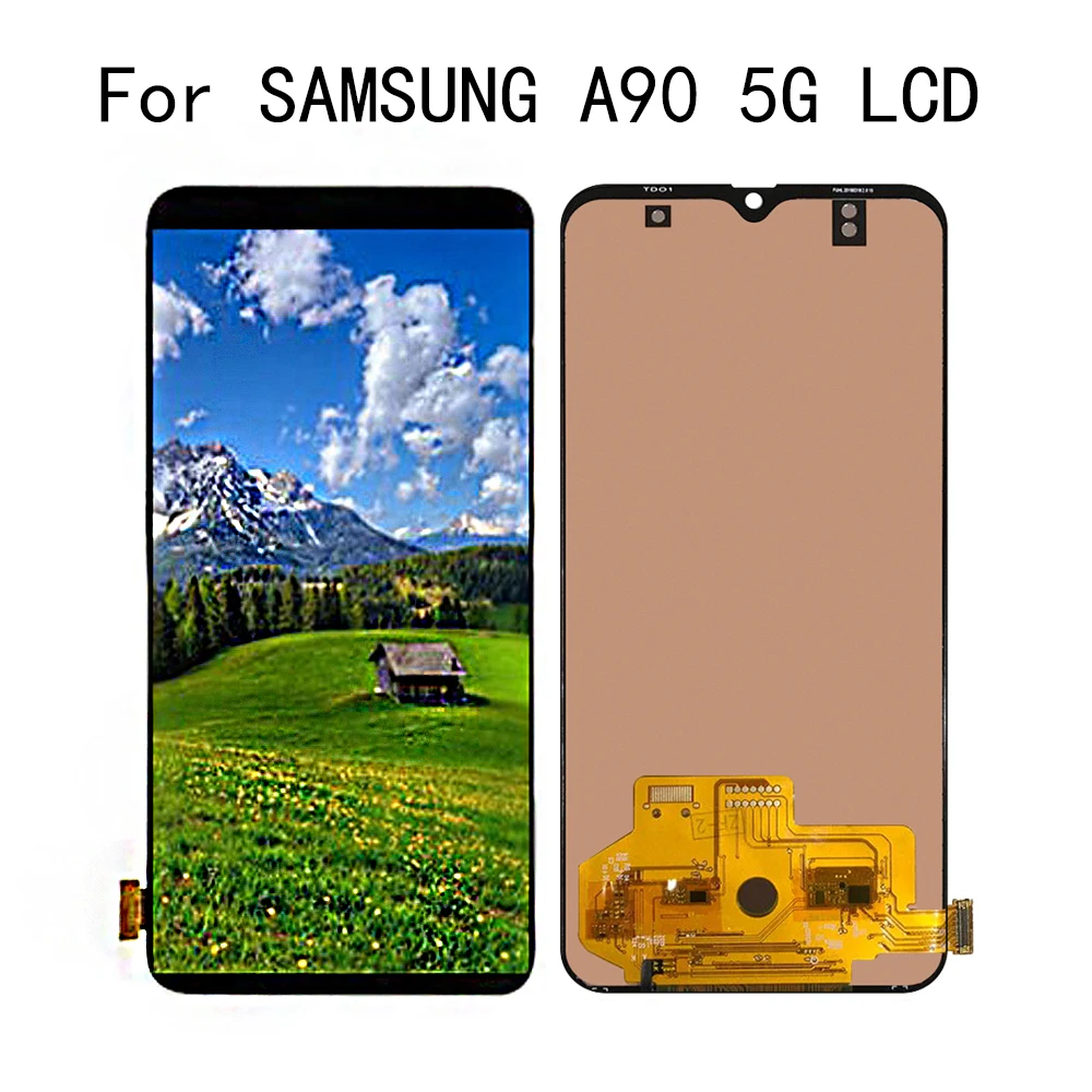 6.7'' OLED For SAMSUNG Galaxy A90 5G A9080 LCD Display Touch Screen Digitizer Assembly For For Samsung Galaxy A90 Display