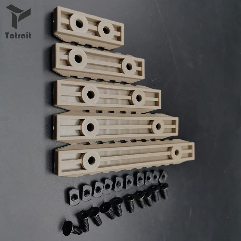 Тактическое нейлоновое крепление M-Lok для железнодорожной винтовки AR15 M4 Rail MLOK System