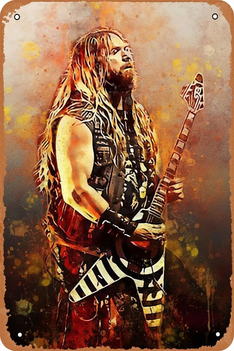 Плакат Zakk Wylde винтажная металлическая жестяная вывеска ретро настенный