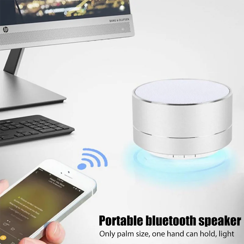 

Wireless Bluetooth Speaker Small Steel Cannon Subwoofer Portable Mini Gift Card Bluetooth Audio Computer Notebook Surprise price