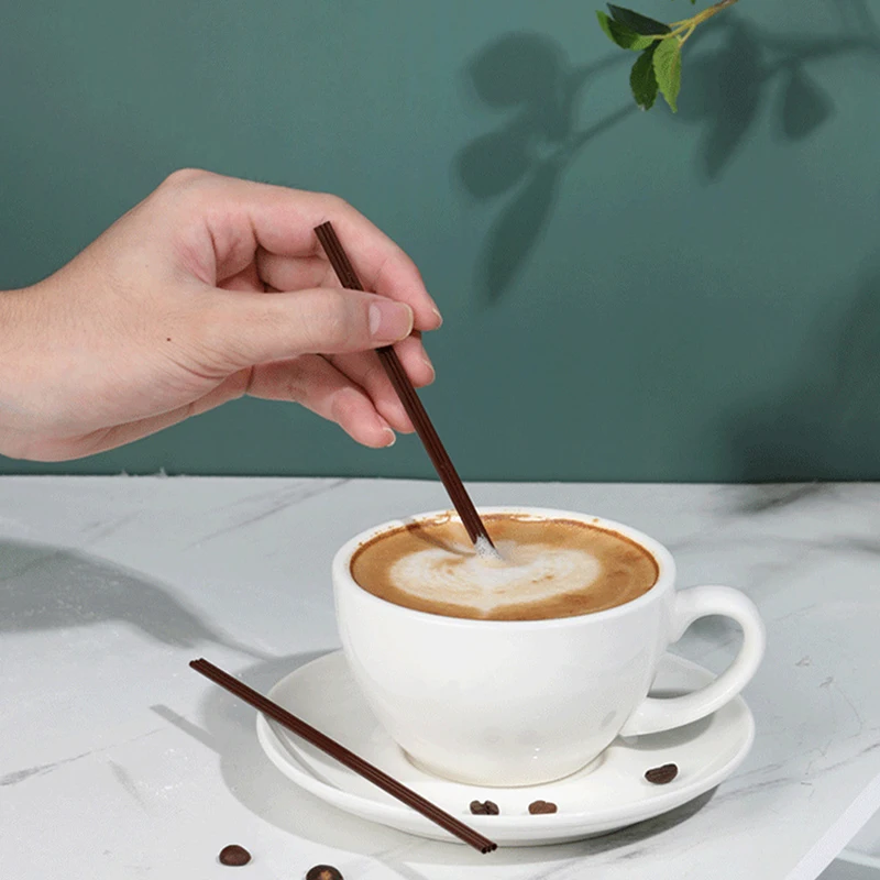 100 шт. одноразовые пластиковые мешалки с 3 отверстиями 18 см