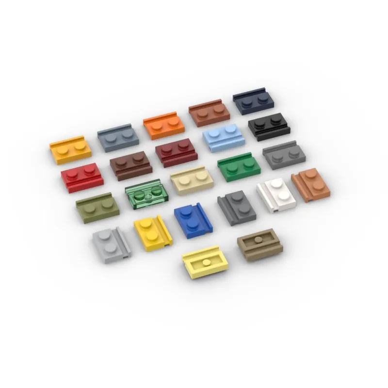 100 шт. 32028 модификация 1x2 con binario porta fai da te scanalatura speciale blocchi educativi mattoni giocattoli per bambini