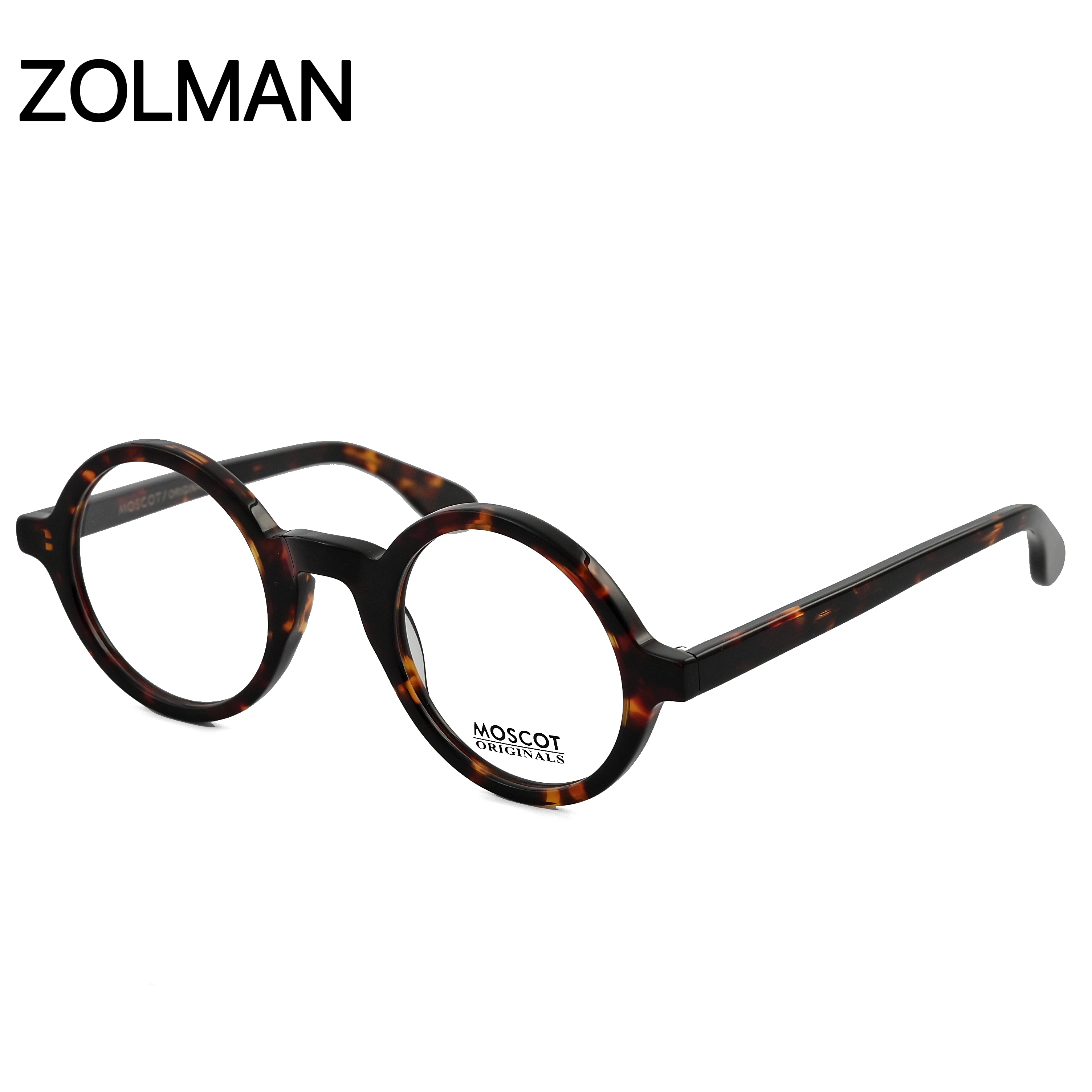 

American Brand MOSCOT ZOLMAN Johnny Depp Round Clear Lens Men Eyeglasses Frame Formal Women Sun Glasses With Original Box