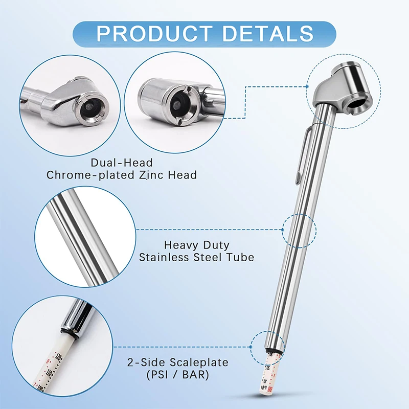 Прибор для измерения давления в шинах 10-120 PSI