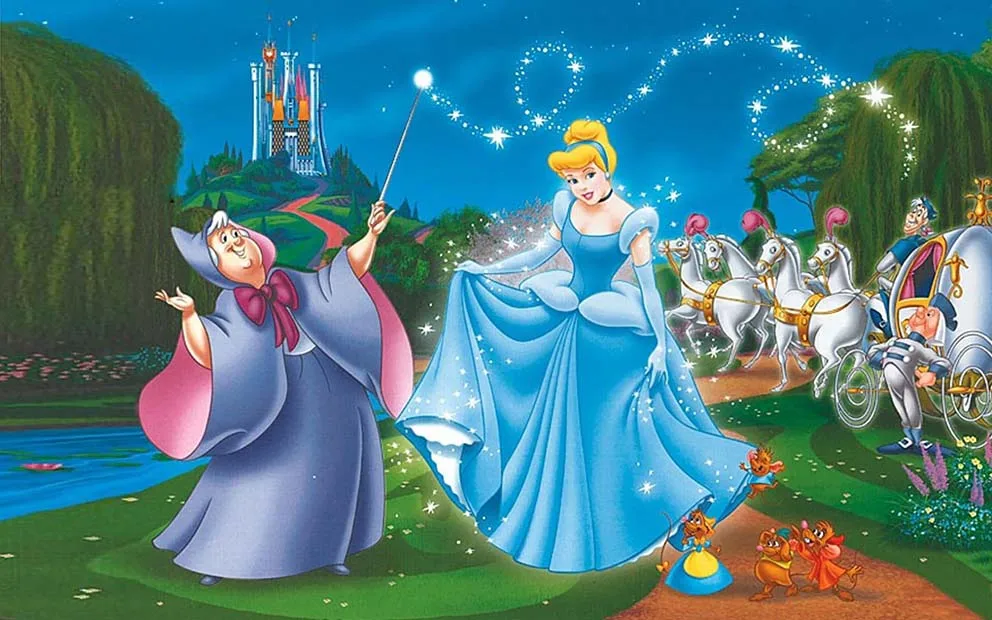 Tanie Disney Niebieska Sukienka Blondynka Księżniczka Tło Dziewczyny Dekoracje Na Przyjęcie Urodzinowe Niestandardowe Tło Kopciuszek Banner Baby Shower Photocall