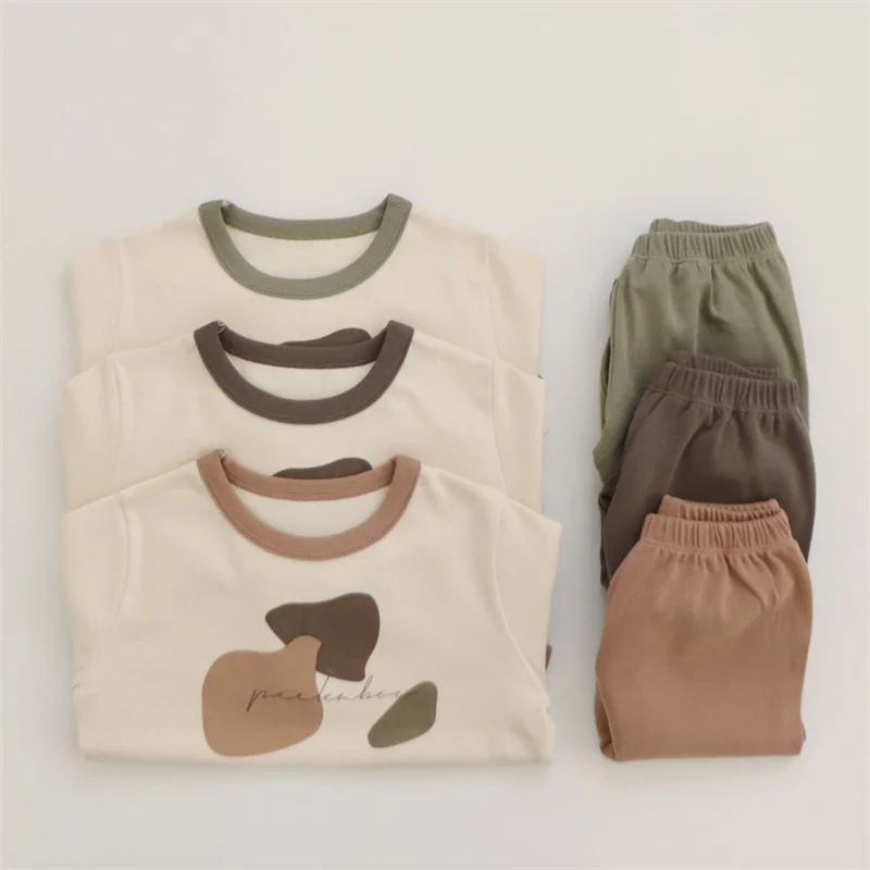 

Girls Suit Sweatshirts +Pants 2Pcs/Sets 2022 Cute Spring Autumn Toddler Kids Teenagers Cotton Home Wear Sport Suits Children Clo