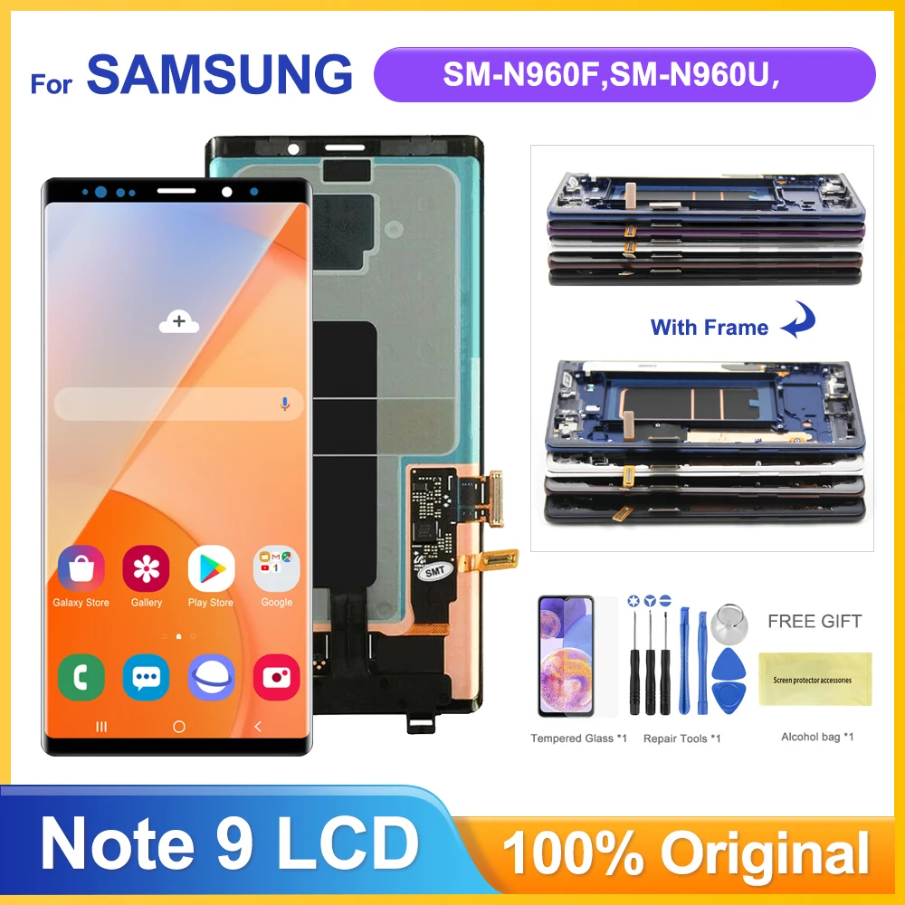 

Super AMOLED Display for Samsung Galaxy Note 9 N960 N960F Lcd Display Touch Screen Digitizer Assembly for Samsung Galaxy Note9