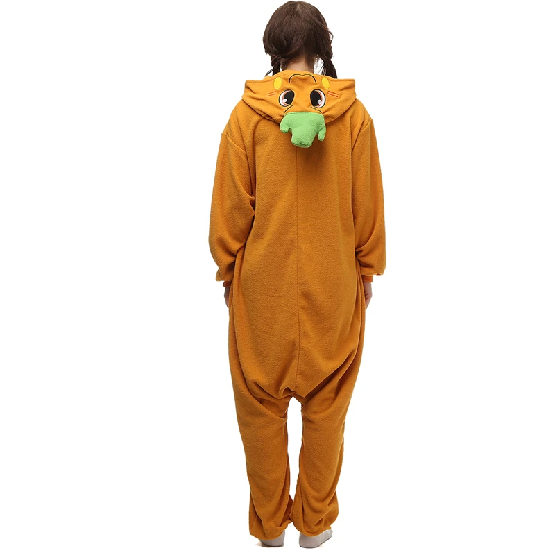 ELEIMOS Halloween Onesie Cartoon Carrot Pajama For Adult Women Men Animal Kigurumis Pyjamas Homewear Cosplay Party Costume