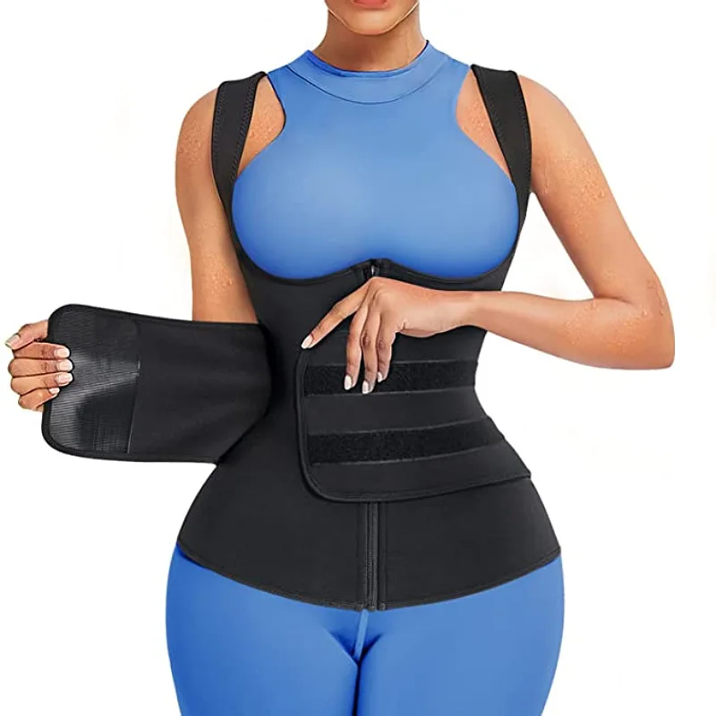 

Customized corset Adjustable Compression Belt Latex Waist Trainer Vest Custom Private Label body shaper vest