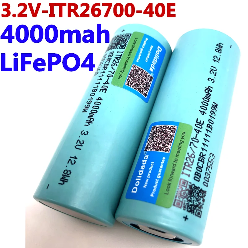 

3.2V 26700 4000mAh LiFePO4 Battery 3C Continuous Discharge Maximum 5C Power battery For Electric car scooter Energy storage