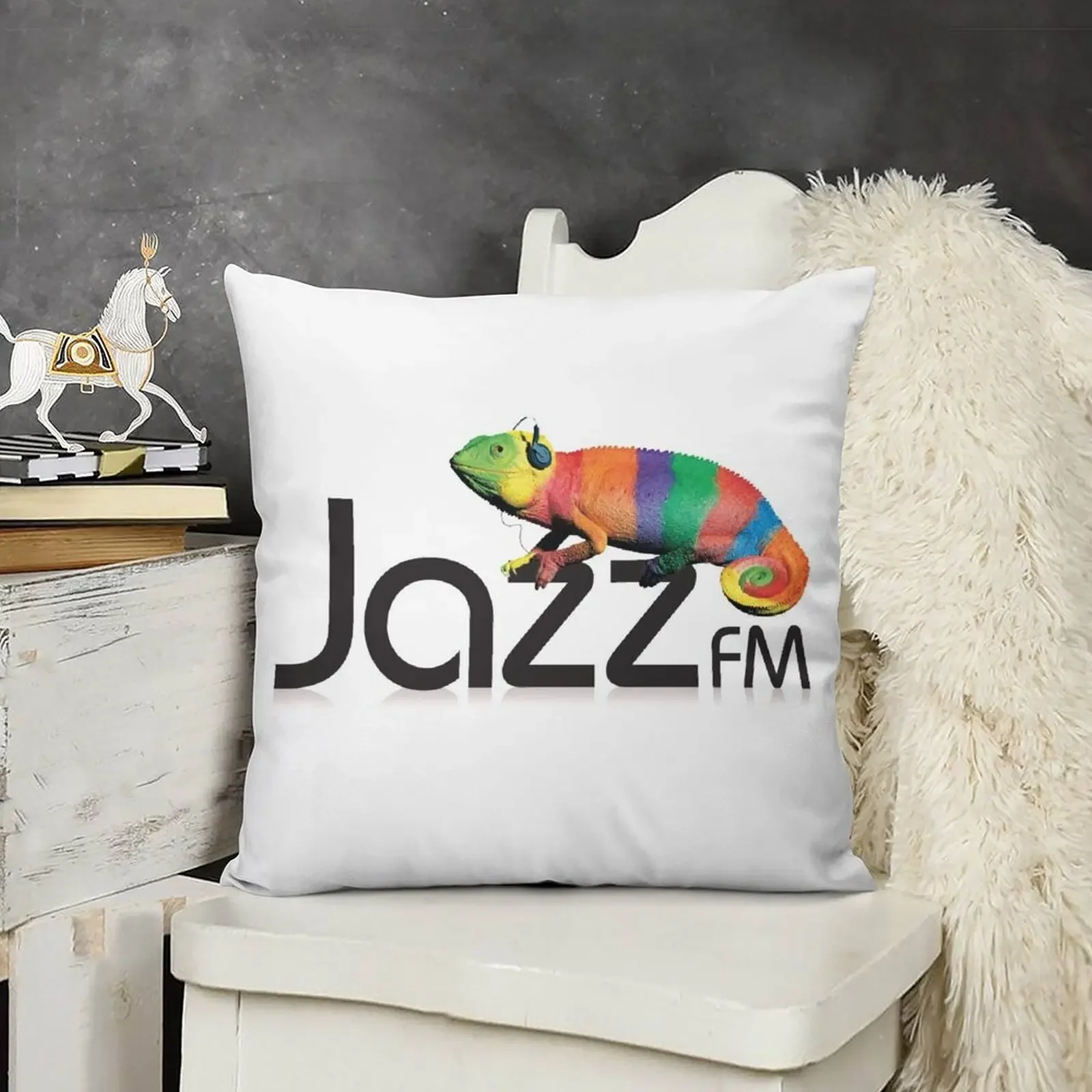 Детская рождественская наволочка Jazz FM est 1990