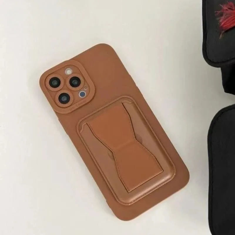 Фото Чехол для телефона Vivo IQOO Z9 Turbo Z9X Z7X Z7 Z6 Z8X Z3 Z1X Neo 10 9 8 7 Pro 6 5 SE 5s, простой однотонный чехол для сумки с кронштейном для карт №5