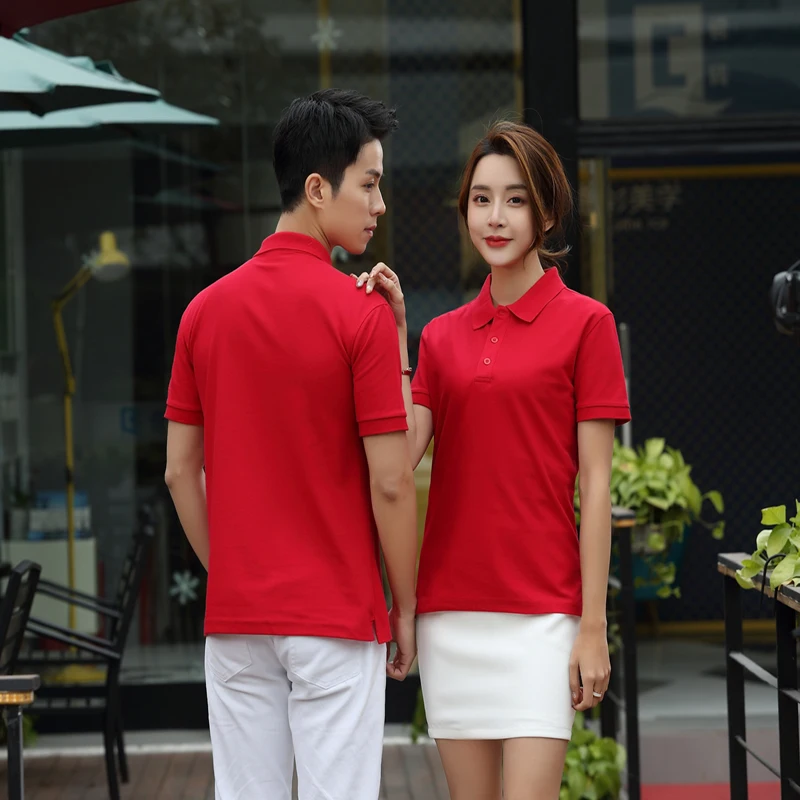 

Summer Men's and Women's Cotton Culture POLO Shirts Male Custom Workwear T-Shirts Lapel Men's Comfortable POLO Shirts 2022