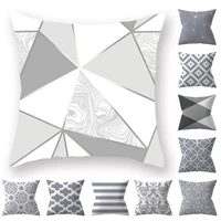 18 inch protectors pillow home decor cushion cover gray lumbar geometric elements sofa