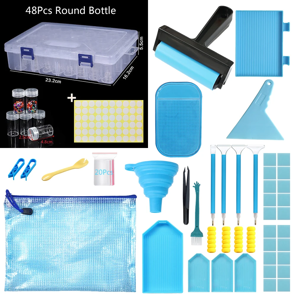 

Organizer Boxes for Diamond Painting Bottles Diamond Storage Box Container for Beads Painting Diamonds Accessories Art Tools Pen