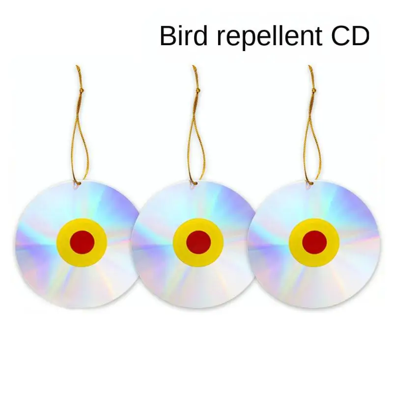 

Bird Repellent Tools Double-sided Laser Reflective CD Courtyard Decoration Anti-bird Film Reflective Bird Repellent Plate