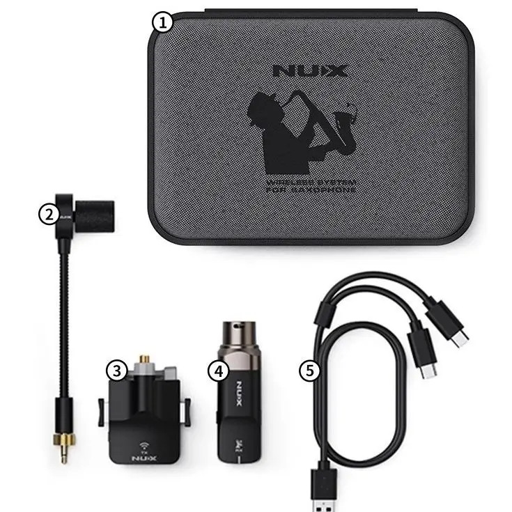 Беспроводное звукосниматель микрофона B-6 Saxe