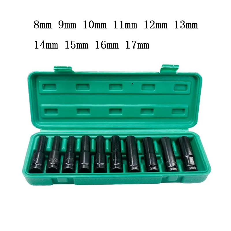 

Набор ударных гаечных ключей, шестигранный инструмент из высокоуглеродистой стали, глубина 8-24 мм, длина 80 мм