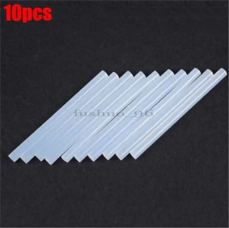 10Pcs Hot Melt Glue Stick 7Mm Diameter 26Cm Long New Ic cw |