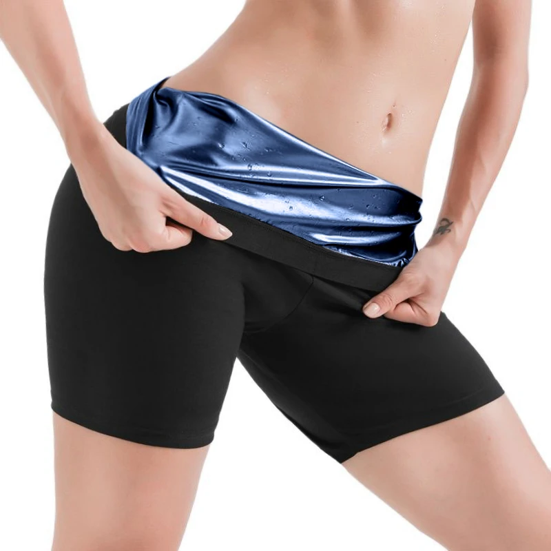 

Body Shaper Sauna Suits Sweat Slimming Pants Compression Fitness Workout Leggings For Weight Loss Tummy Control Shaper Shorts