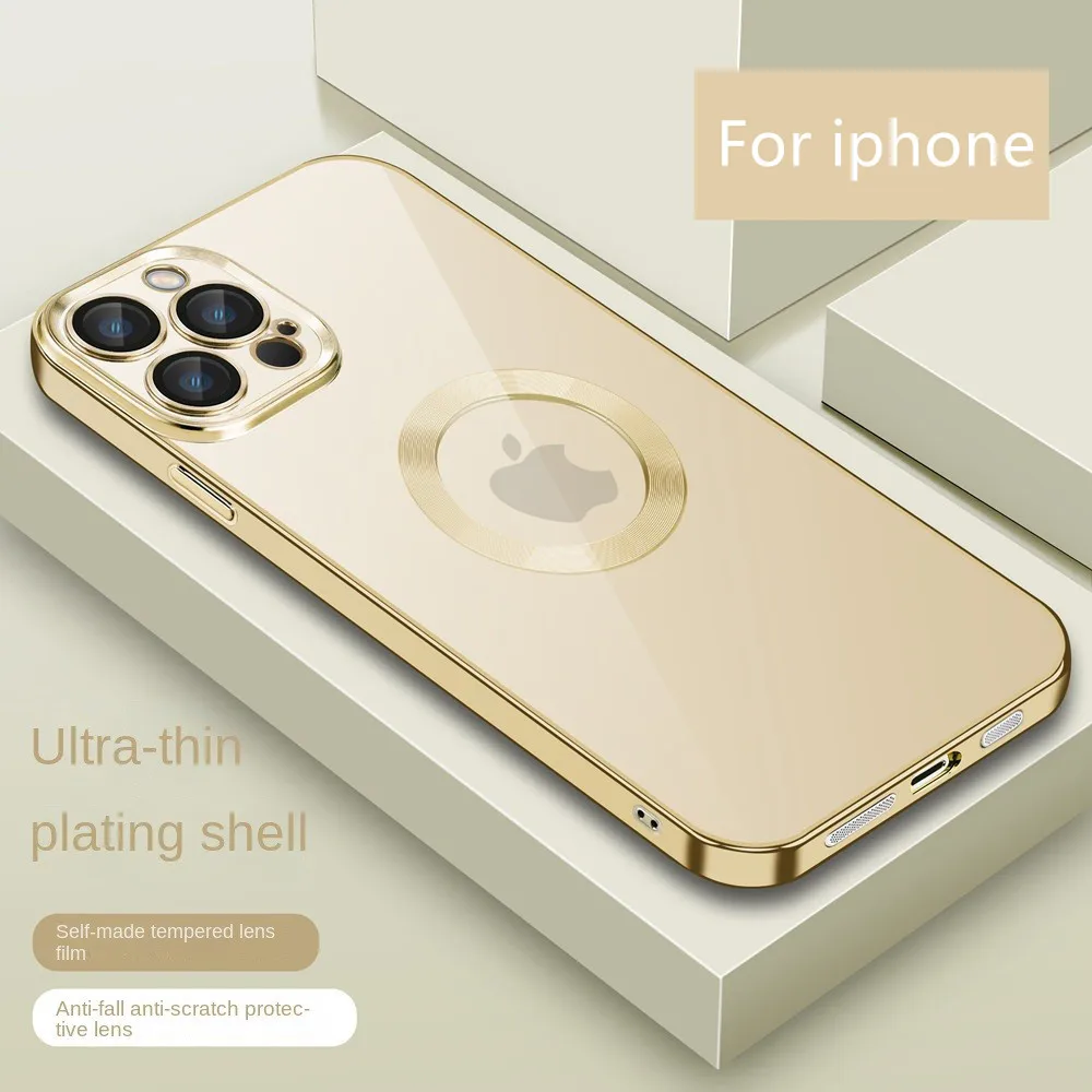

Роскошный чехол с отверстием для логотипа для iPhone 12 13 11 Pro Max Mini X XR XS 7 8 Plus 6 6S SE, защитная крышка для объектива, оболочка, чехлы Etui