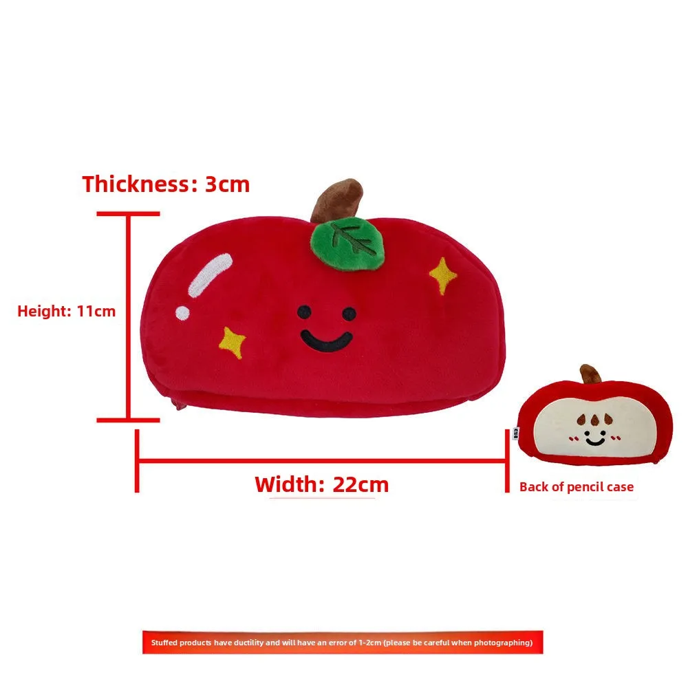 

Красный пенал с рисунком яблока