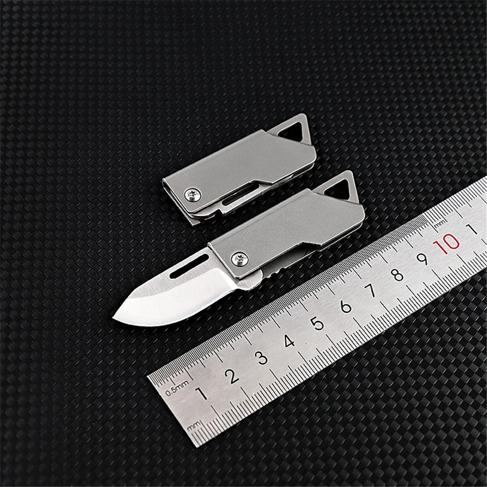 

D2 Blade Stainless Steel Forming Knife Outdoor Camping Self Defense Emergency Survival Knife Folding Portable Keyknife