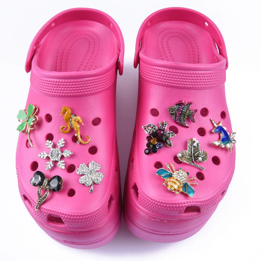 1 шт., металлические украшения для обуви в виде бабочки